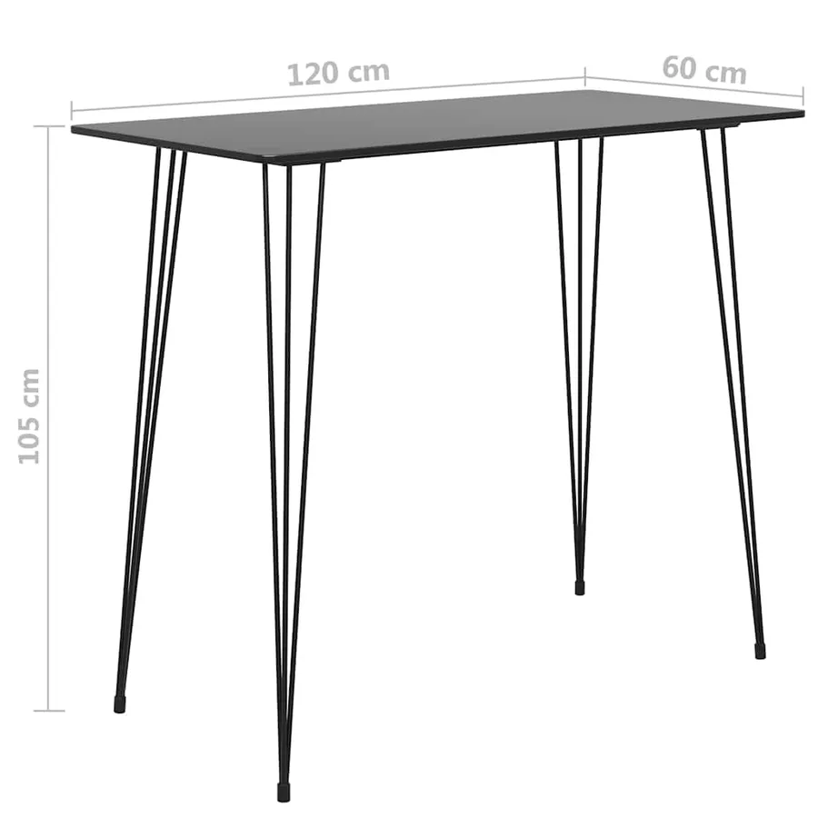 Ensemble de bar 7 pcs Noir et blanc - 12