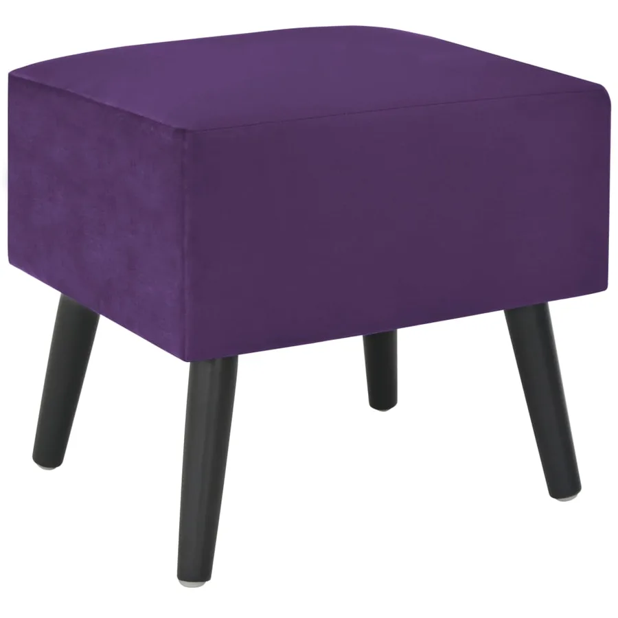 Table de chevet Violet foncé 40x35x40 cm Velours - 3