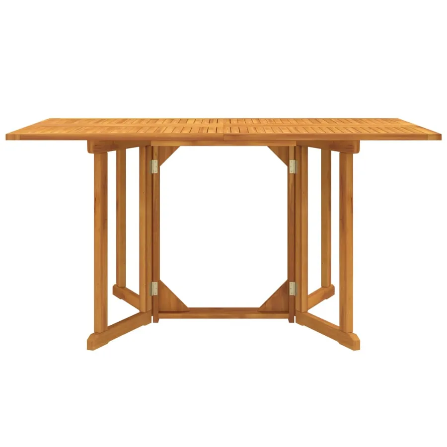Table de jardin papillon pliante 150x90x75 cm bois massif teck - 2