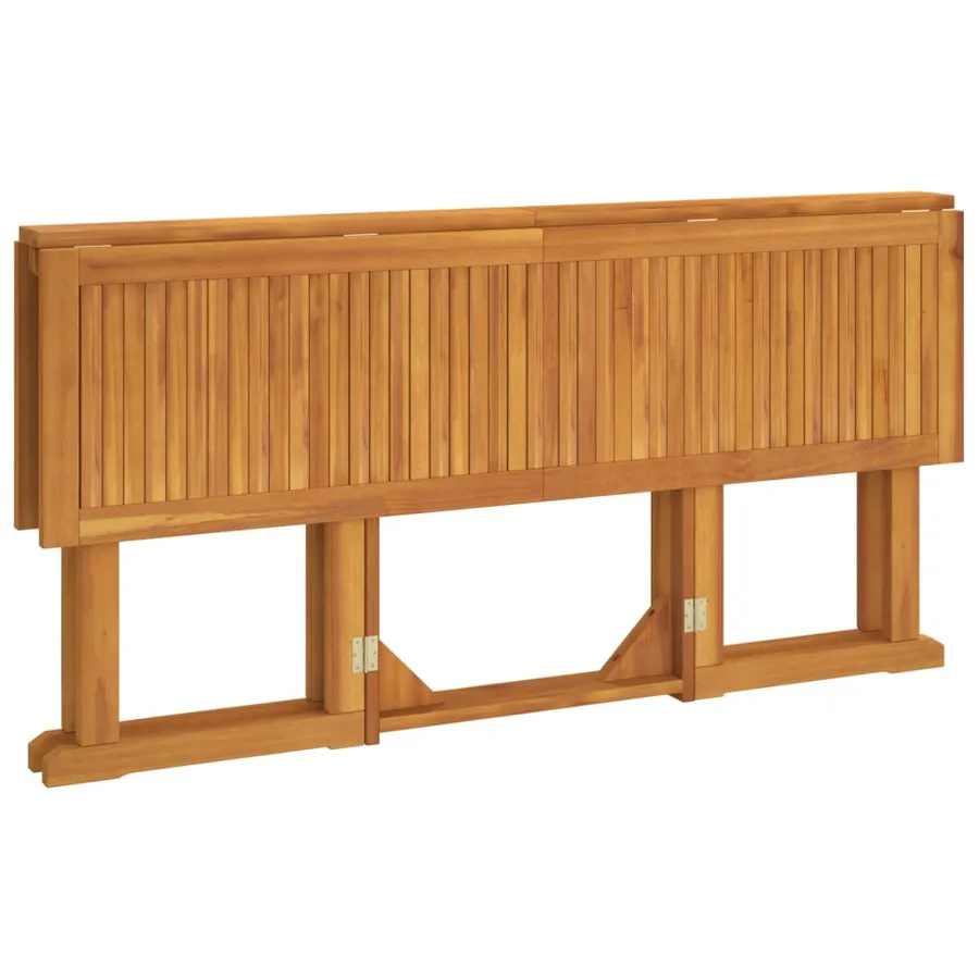 Table de jardin papillon pliante 150x90x75 cm bois massif teck - 4