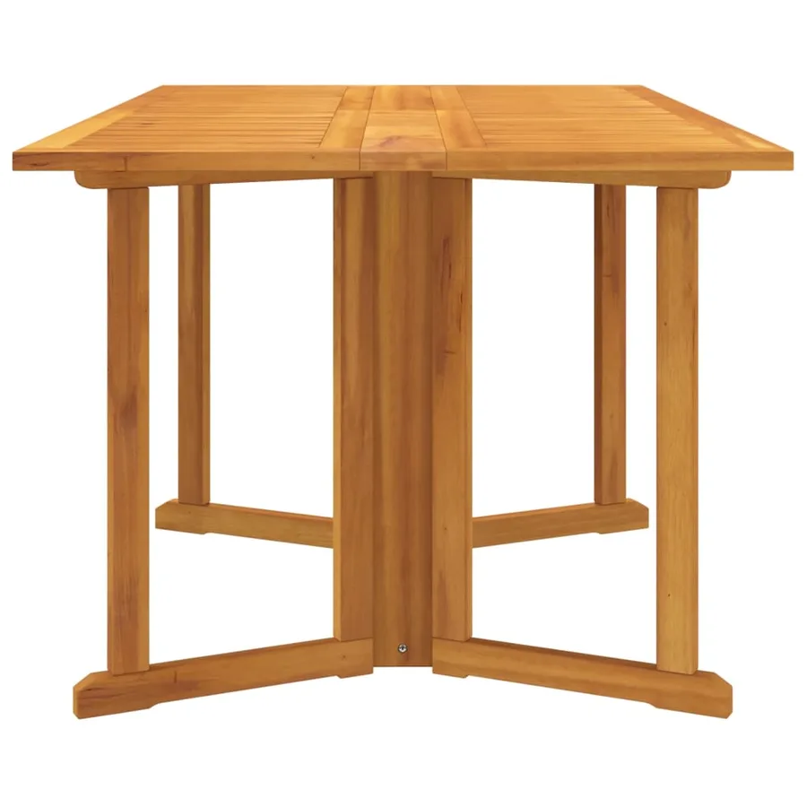Table de jardin papillon pliante 150x90x75 cm bois massif teck - 5