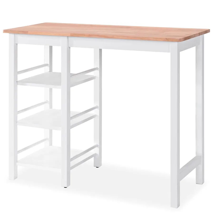 Ensemble de bar 3 pcs MDF Blanc - 4