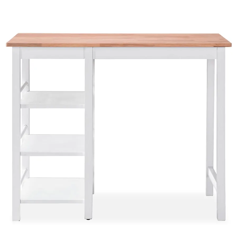 Ensemble de bar 3 pcs MDF Blanc - 5