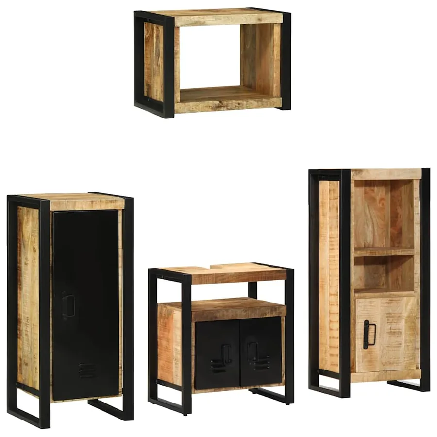 Ensemble de mobilier de salle de bain avec tiroir 4 pcs
