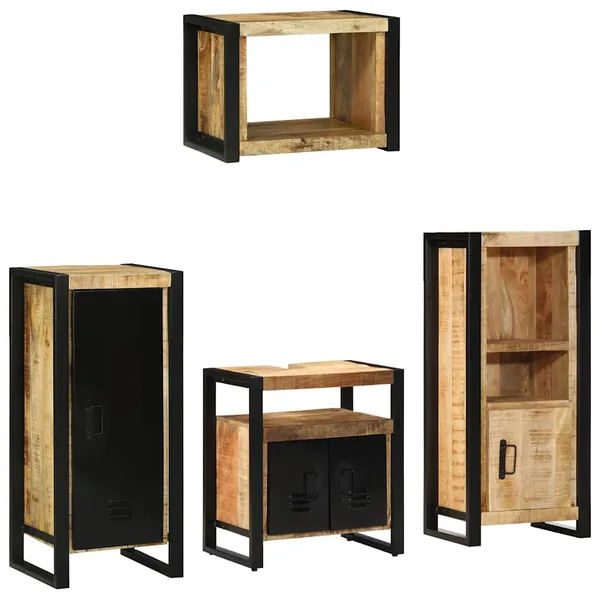 Ensemble de mobilier de salle de bain avec tiroir 4 pcs