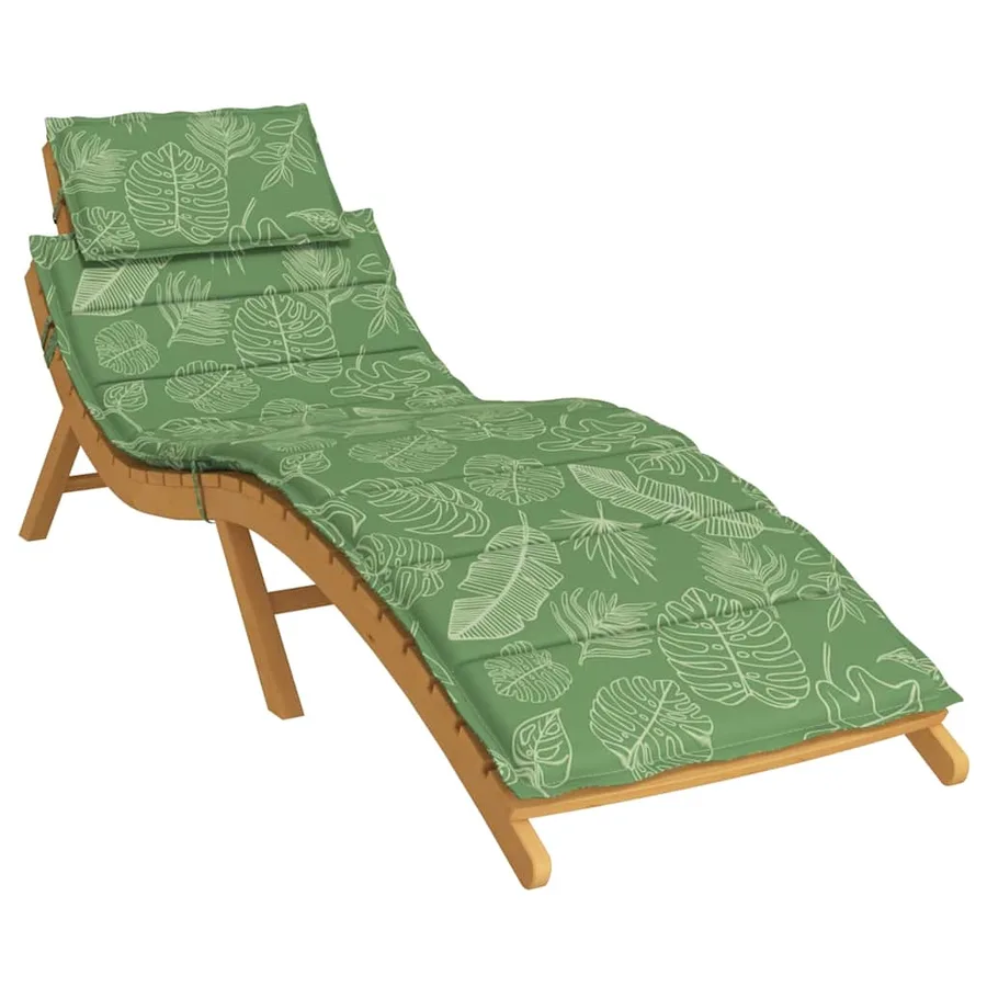 Coussin de chaise longue motif de feuilles tissu oxford - 3