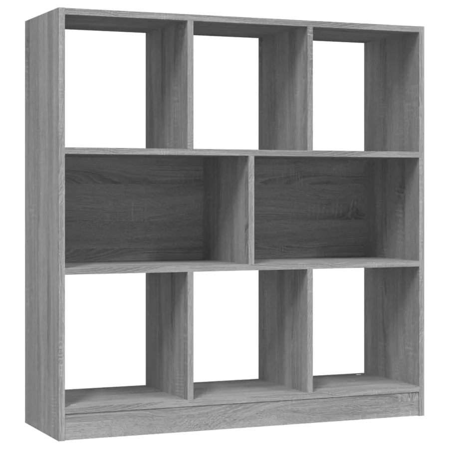 Bibliothèque Sonoma gris 97,5x29,5x100 cm Bois d'ingénierie - 2