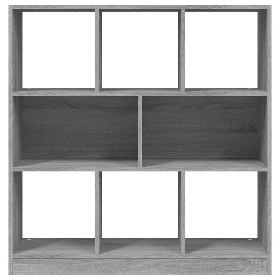 Bibliothèque Sonoma gris 97,5x29,5x100 cm Bois d'ingénierie - 4