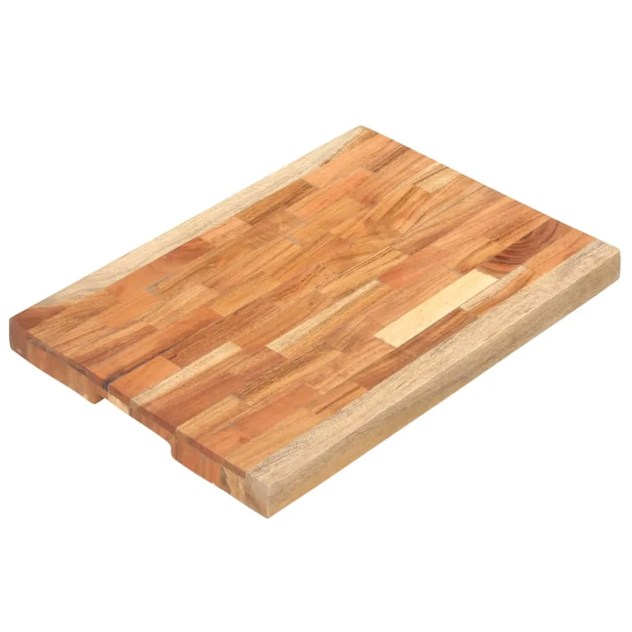 Planche à découper 50x35x4 cm Bois d'acacia massif - 10