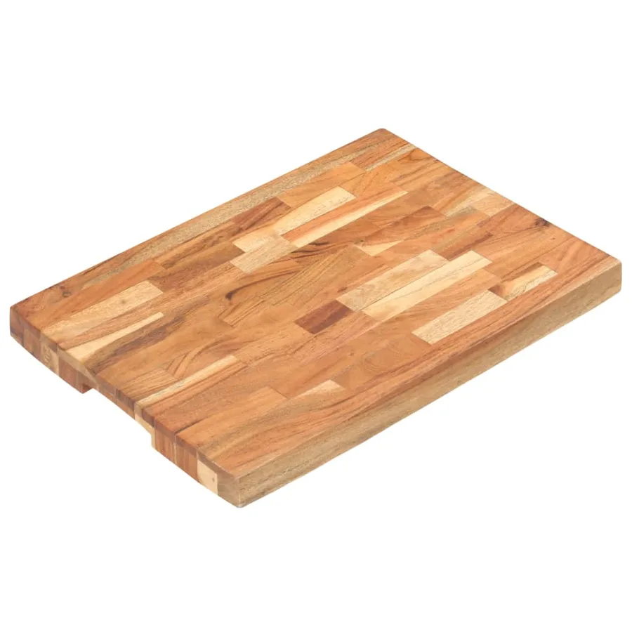 Planche à découper 50x35x4 cm Bois d'acacia massif - 11