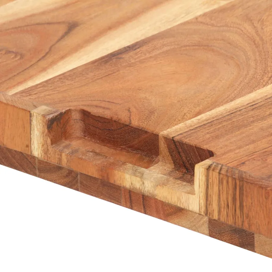 Planche à découper 50x35x4 cm Bois d'acacia massif - 6