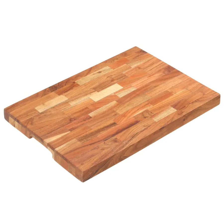 Planche à découper 50x35x4 cm Bois d'acacia massif - 8
