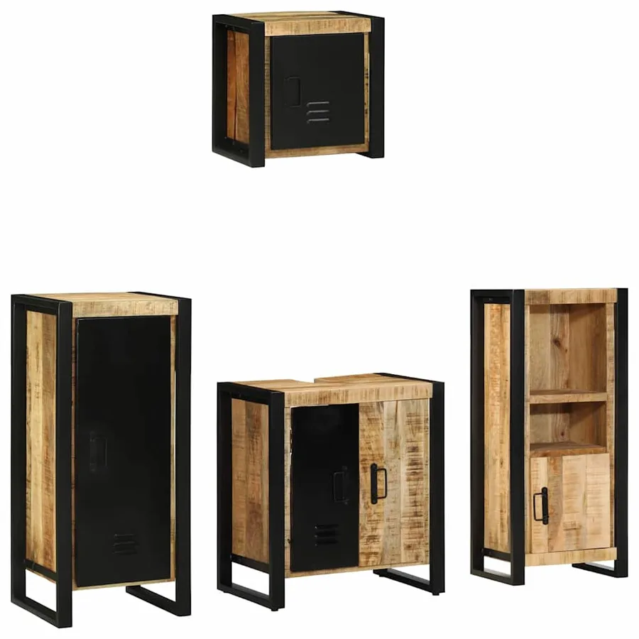 Ensemble de mobilier de salle de bain avec tiroir 4 pcs - 10