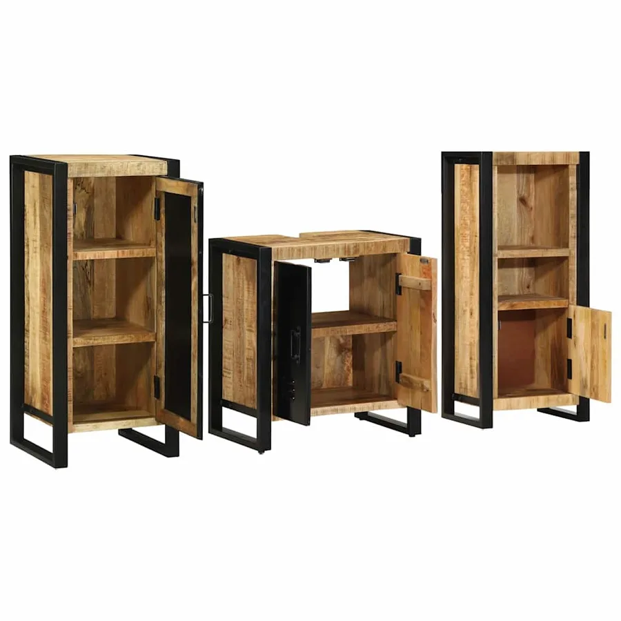 Ensemble de mobilier de salle de bain avec tiroir 3 pcs - 3