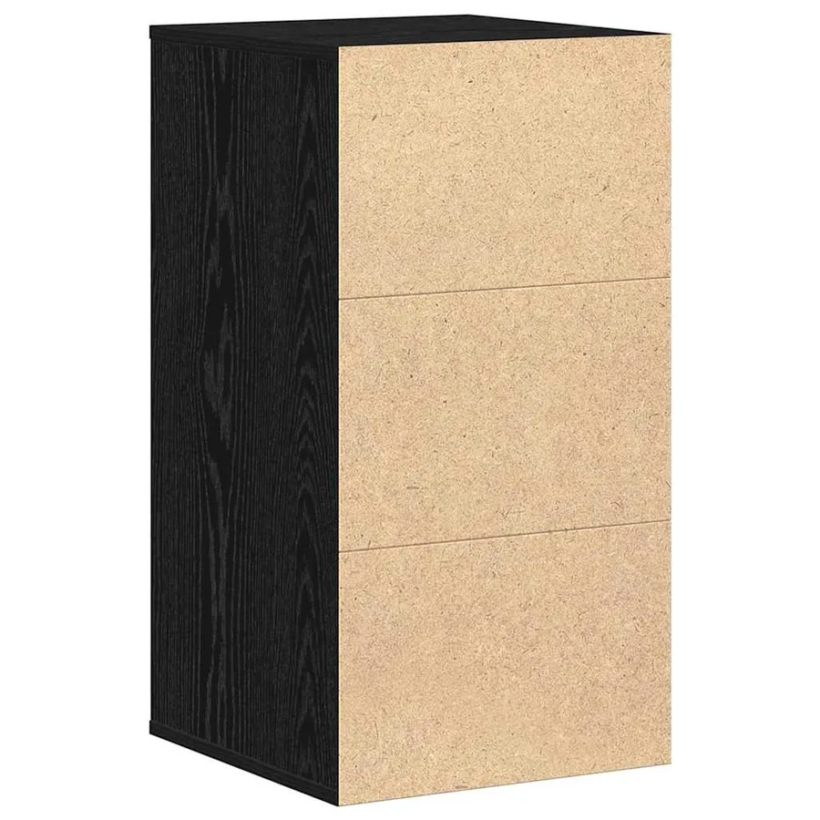 Armoire à tiroirs Noir 40 x 41 x 76 cm Bois d'ingénierie - 6