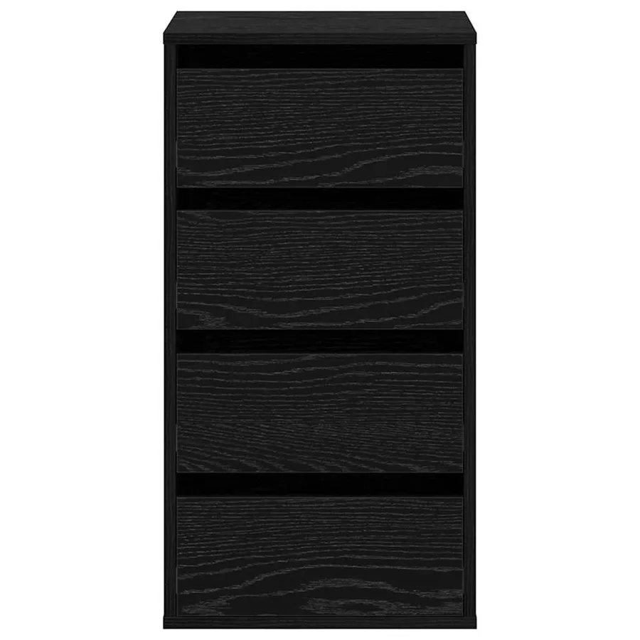 Armoire à tiroirs Noir 40 x 41 x 76 cm Bois d'ingénierie - 7