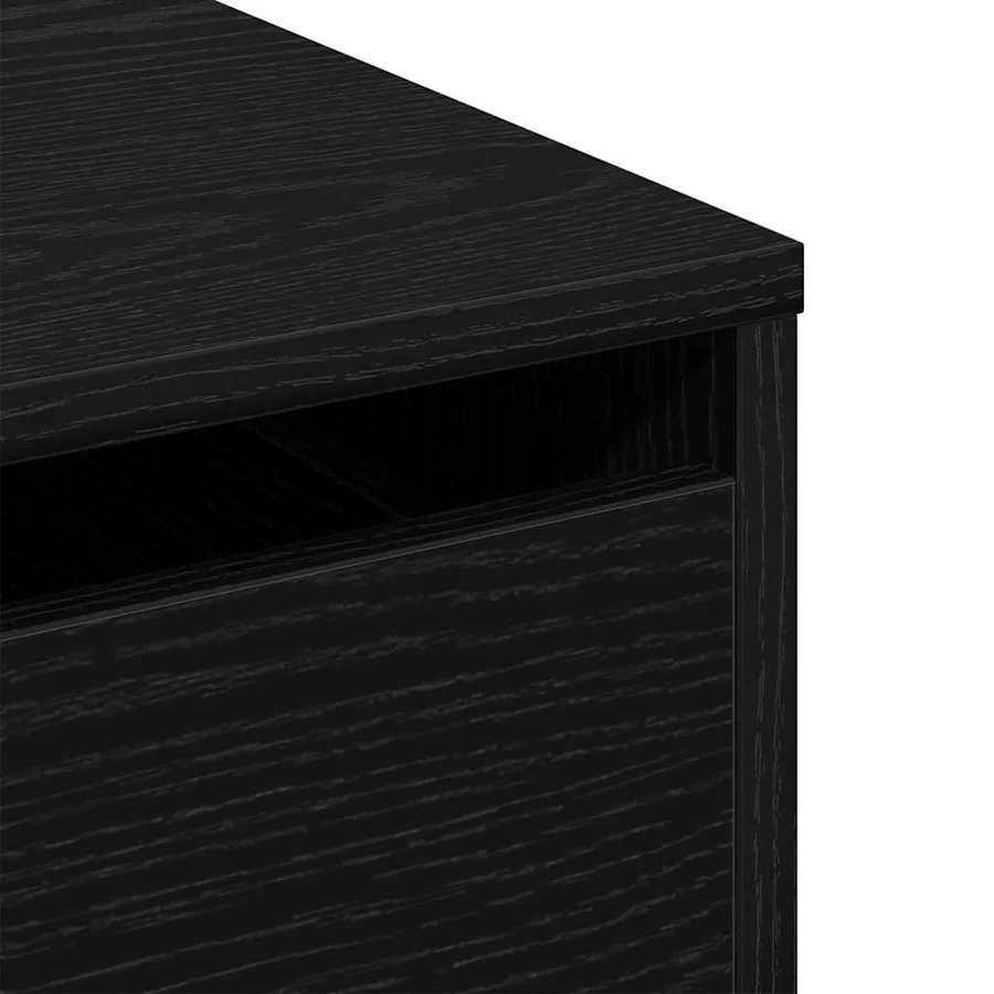 Armoire à tiroirs Noir 40 x 41 x 76 cm Bois d'ingénierie - 9