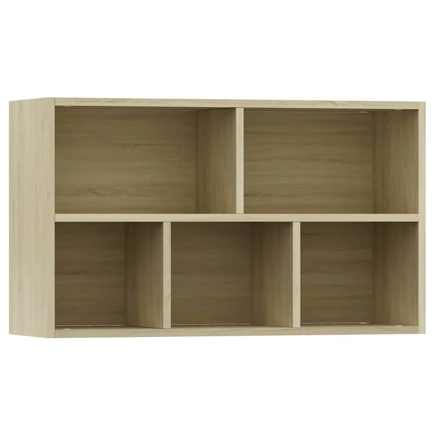 Bibliothèque/Buffet Chêne sonoma 50x25x80 cm Bois d’ingénierie - 8