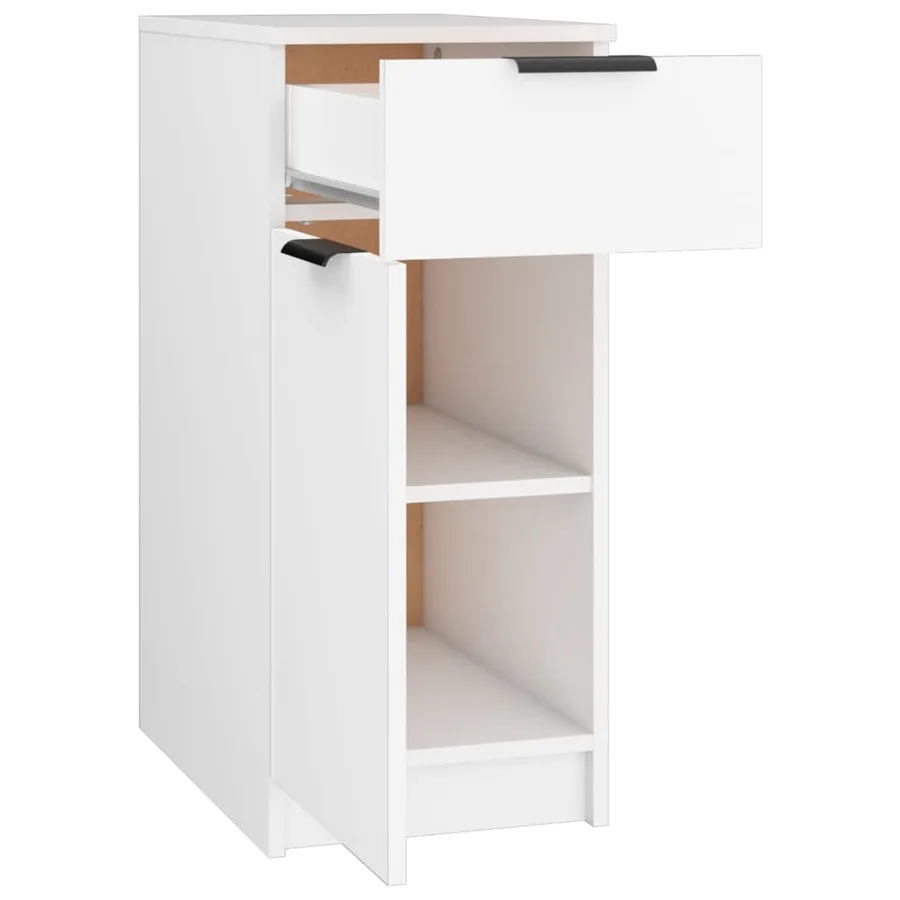 Armoire de bureau Blanc 33,5x50x75 cm Bois d'ingénierie - 7