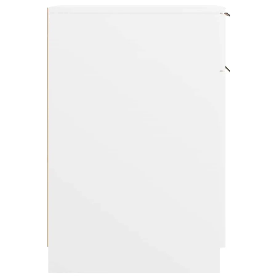 Armoire de bureau Blanc 33,5x50x75 cm Bois d'ingénierie - 8