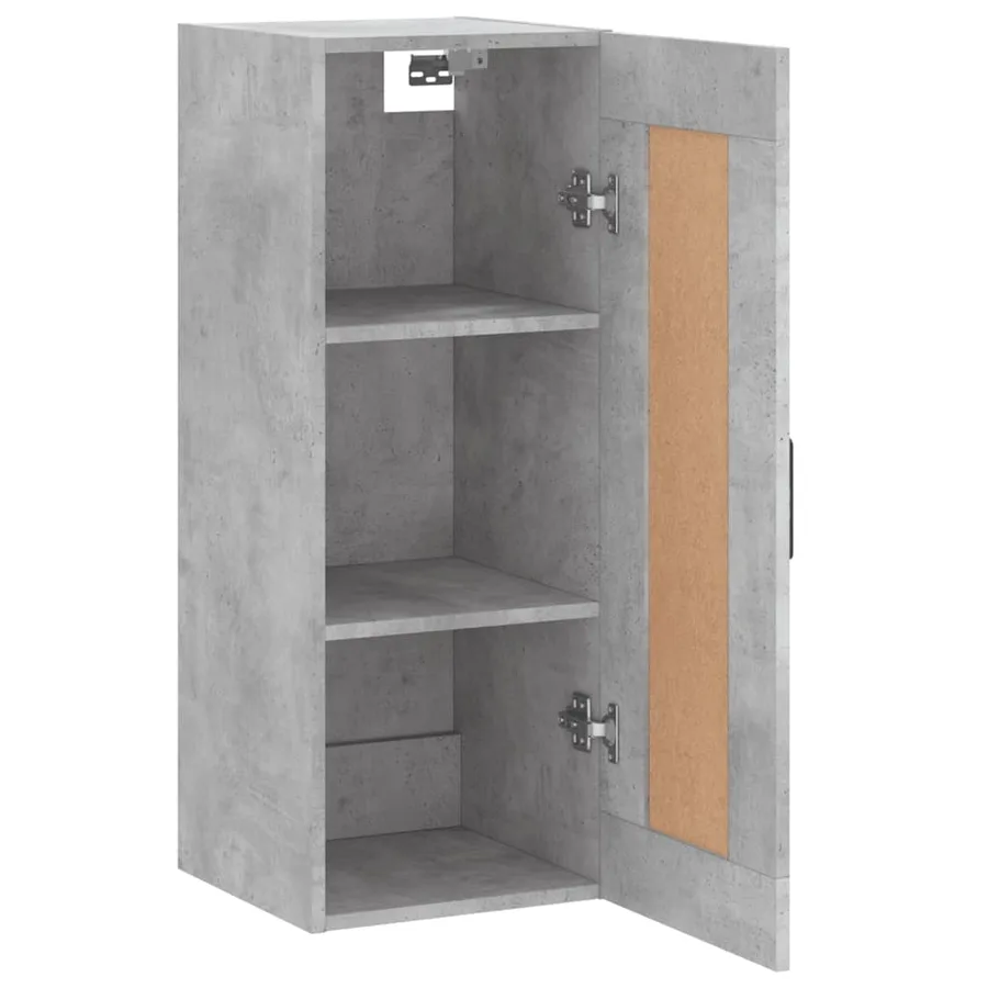 Armoire murale gris béton 34,5x34x90 cm bois d'ingénierie - 6