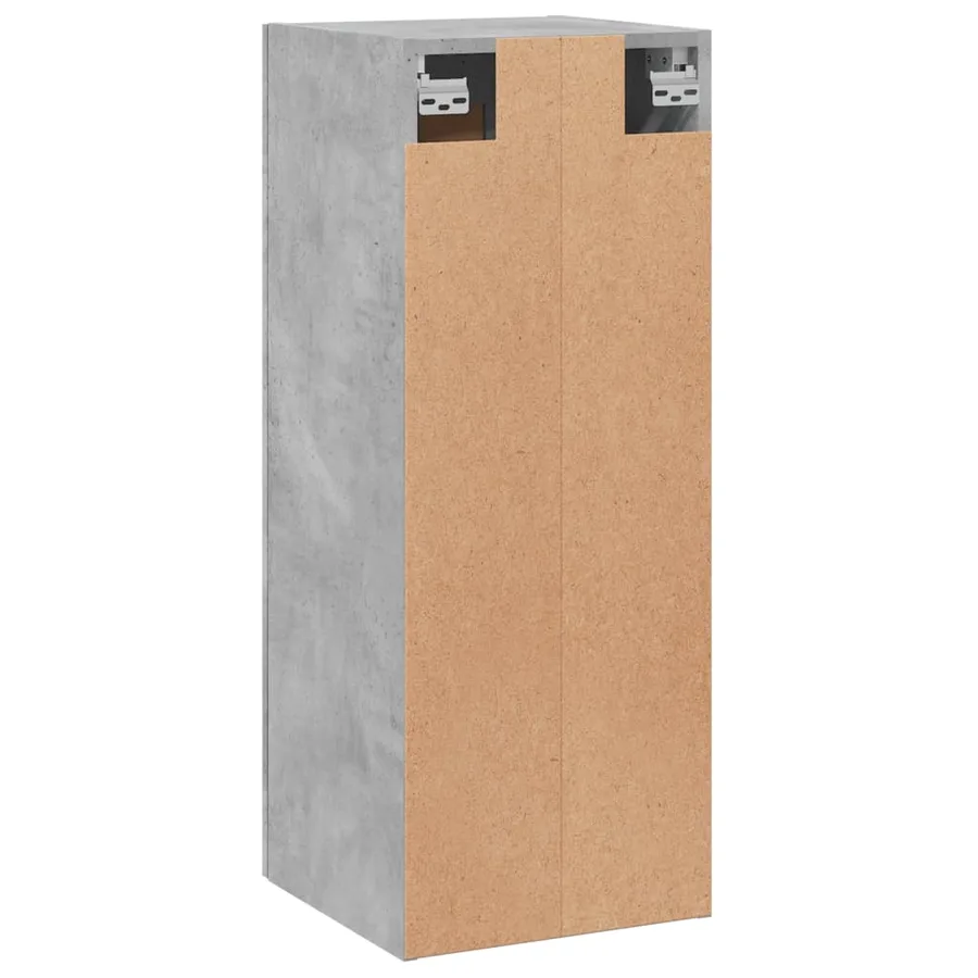 Armoire murale gris béton 34,5x34x90 cm bois d'ingénierie - 9