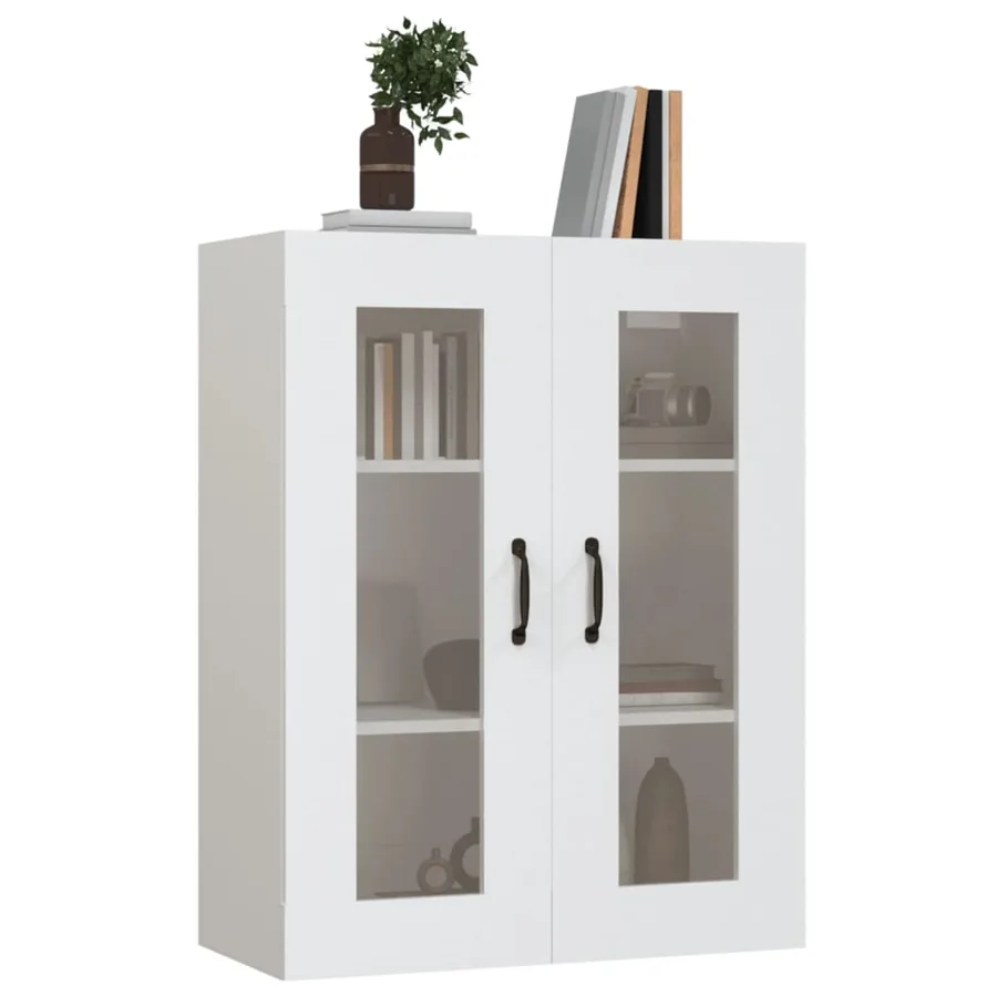 Armoire murale suspendue Blanc 69,5x34x90 cm - 6
