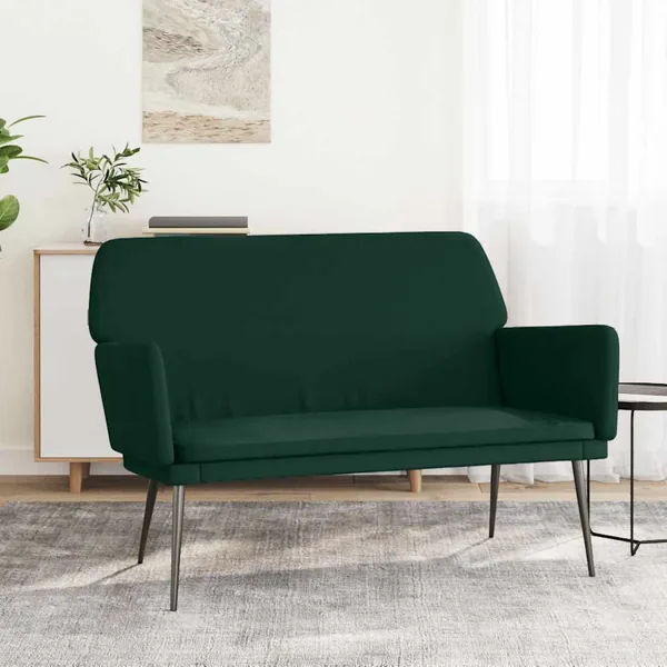 Banc Vert foncé 108x79x79 cm Velours