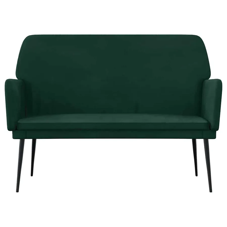 Banc Vert foncé 108x79x79 cm Velours - 3