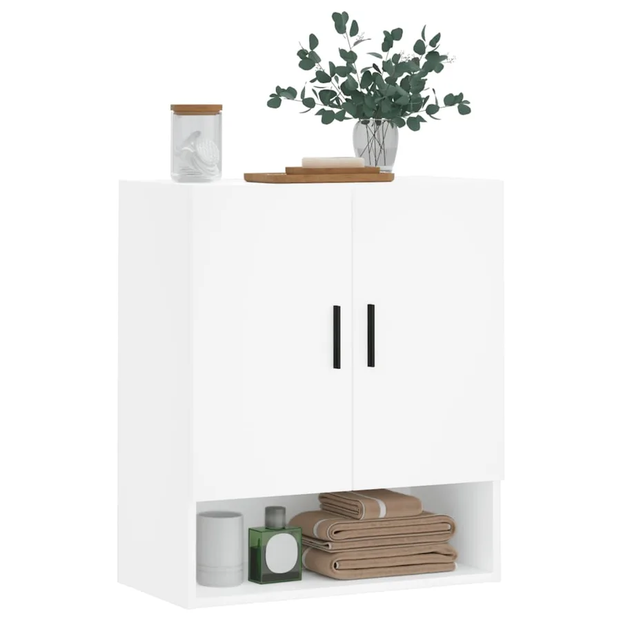 Armoire murale blanc 60x31x70 cm bois d'ingénierie - 3