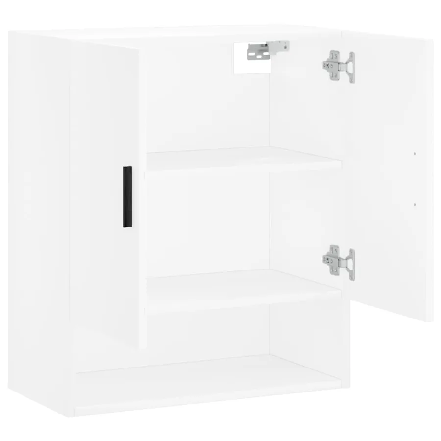 Armoire murale blanc 60x31x70 cm bois d'ingénierie - 6