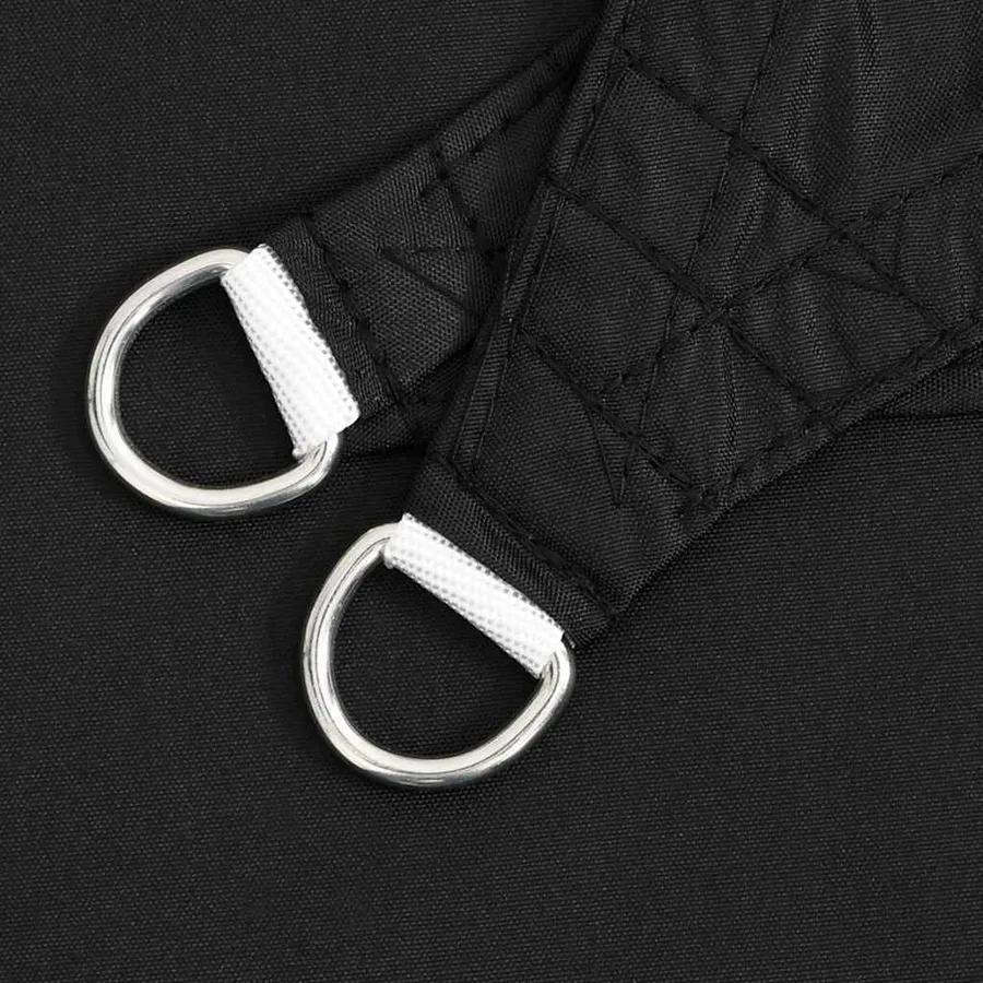 Voile de parasol Tissu Oxford triangulaire 5x6x6 m noir - 5