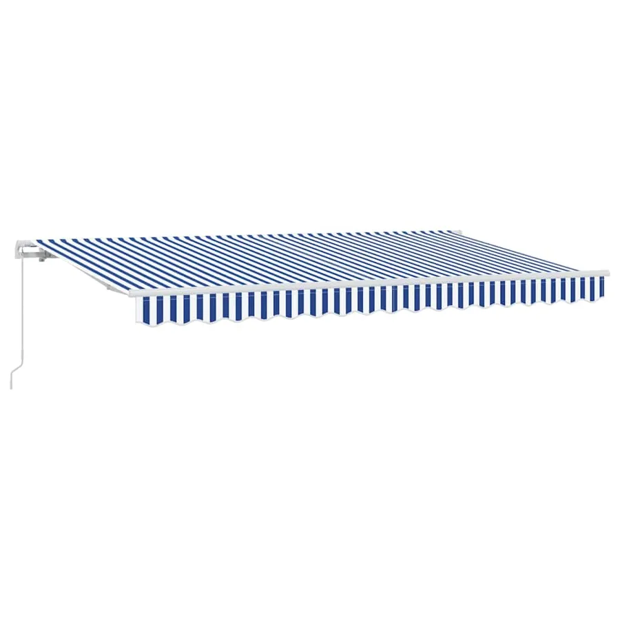 Auvent Rétractable Bleu 350 x 200 cm tissu - 2