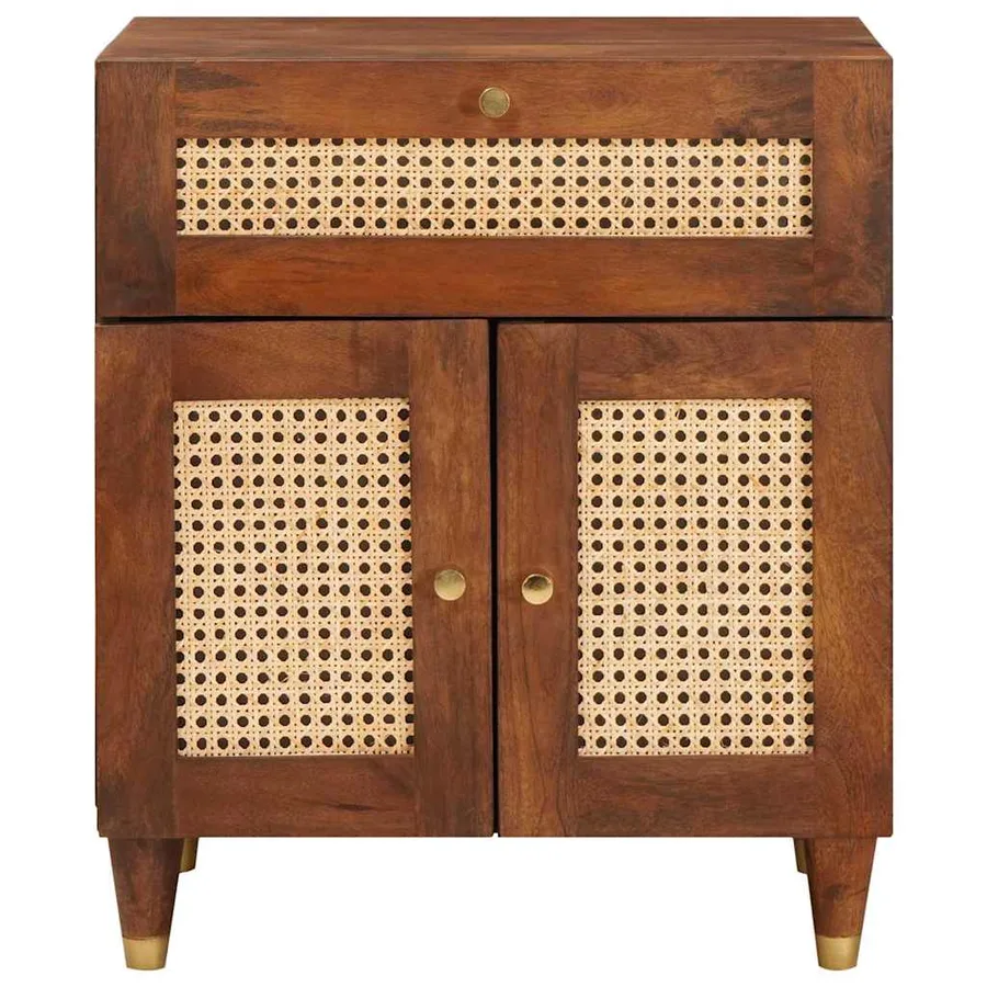 Tables de chevet 50 x 33 x 60 cm Bois de mangue massif - 3