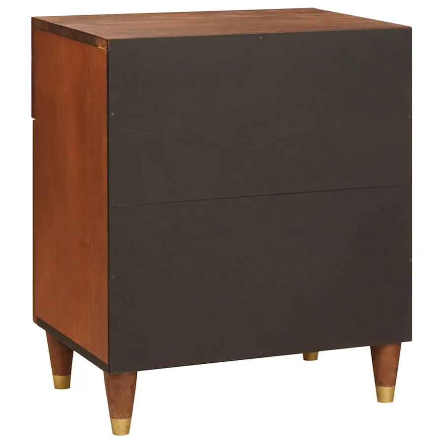 Tables de chevet 50 x 33 x 60 cm Bois de mangue massif - 5