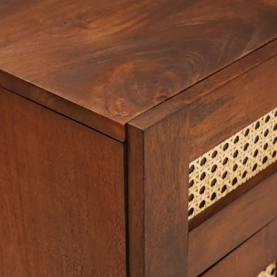 Tables de chevet 50 x 33 x 60 cm Bois de mangue massif - 6