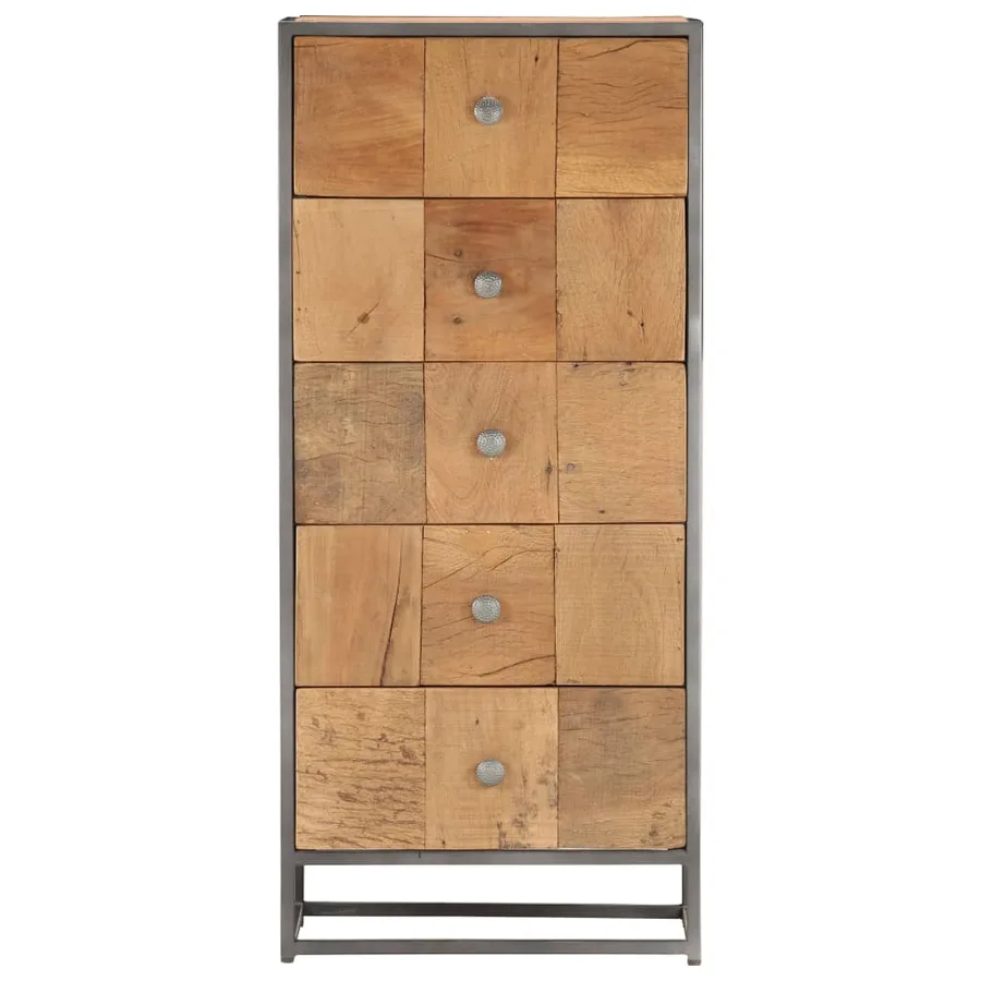 Armoire à tiroirs 45 x 30 x 100 cm Bois de récupération massif - 2