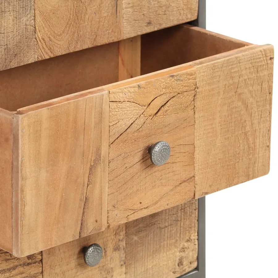 Armoire à tiroirs 45 x 30 x 100 cm Bois de récupération massif - 4