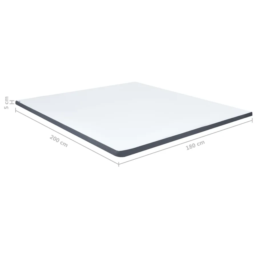 Surmatelas de sommier tapissier 200x180x5 cm mi-doux - 9