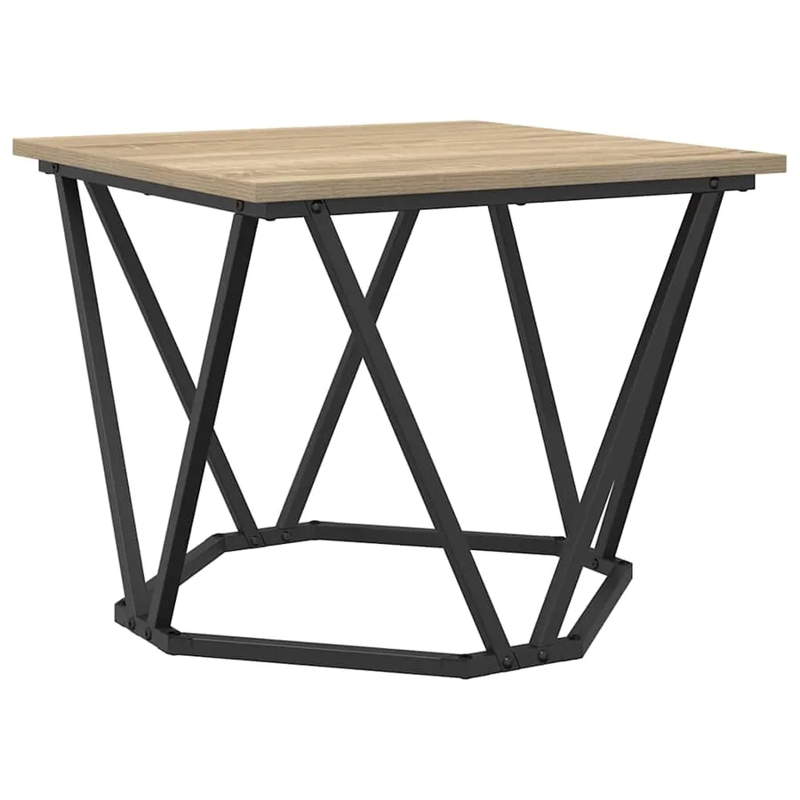 Ensemble de tables d'appoint 2 pcs Chêne Sonoma - 5