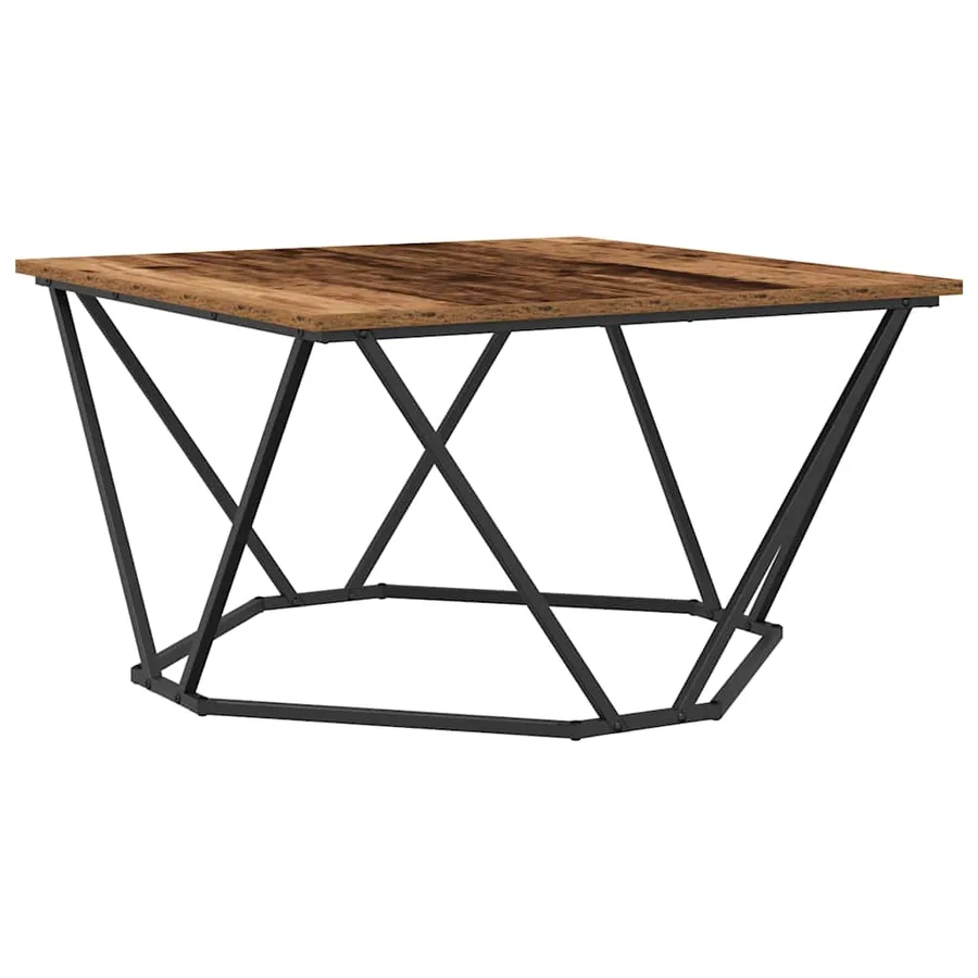 Table basse Bois Ancien 80 x 80 x 45 cm - 2