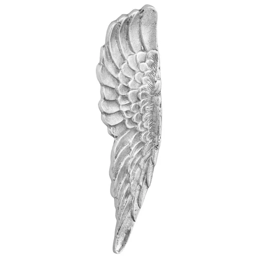 Sculpture d'ailes 2 pcs Argent 31 x 5 x 91 cm Aluminium - 2