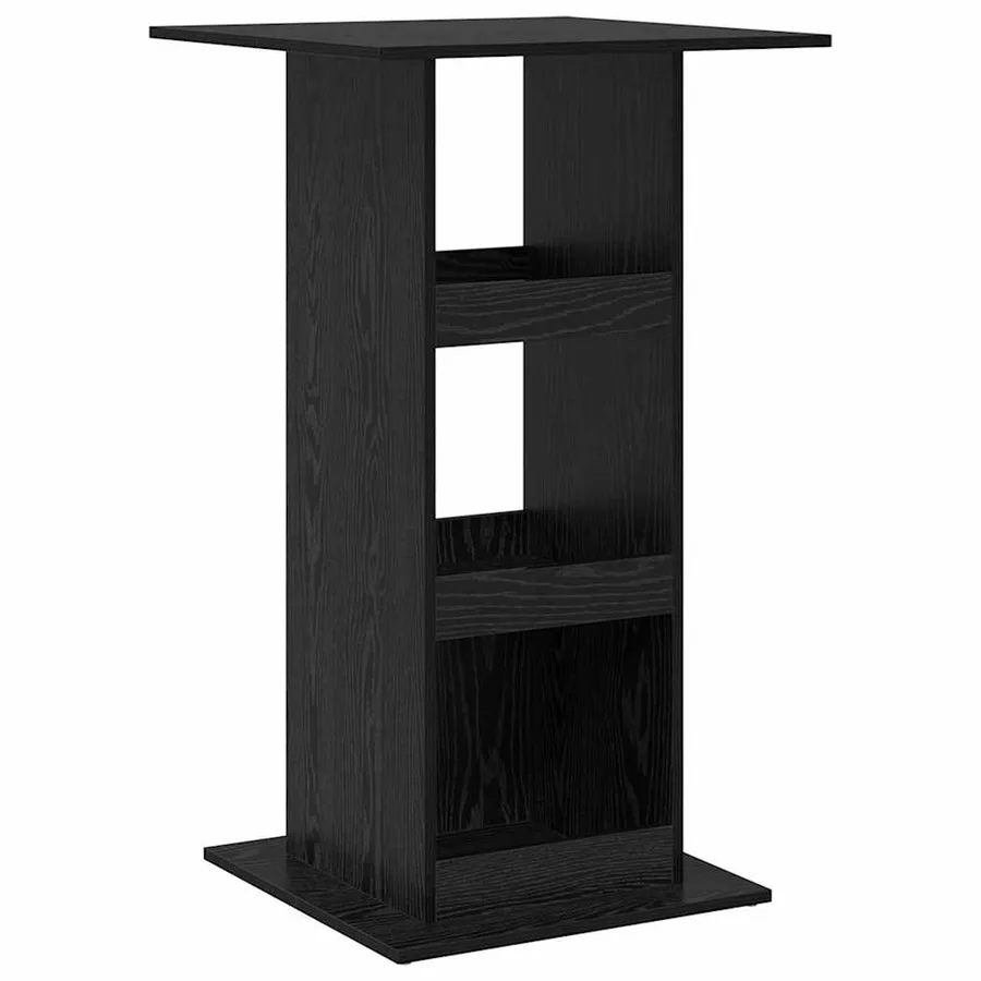 Table de bar Chêne noir 60 x 60 x 100 cm Bois d'ingénierie - 2