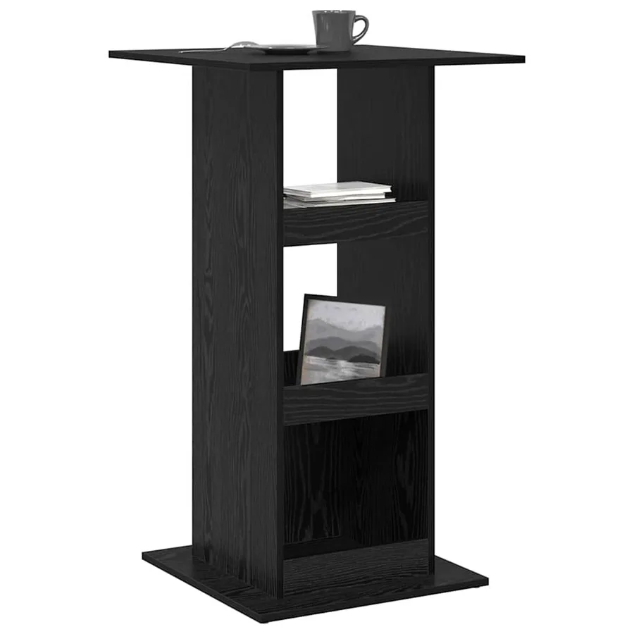 Table de bar Chêne noir 60 x 60 x 100 cm Bois d'ingénierie - 3