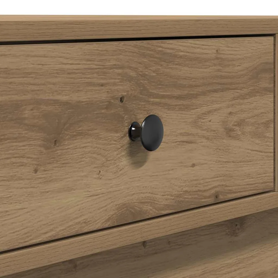 Table basse Chêne artisanal 90 x 90 x 28 cm Bois d'ingénierie - 8
