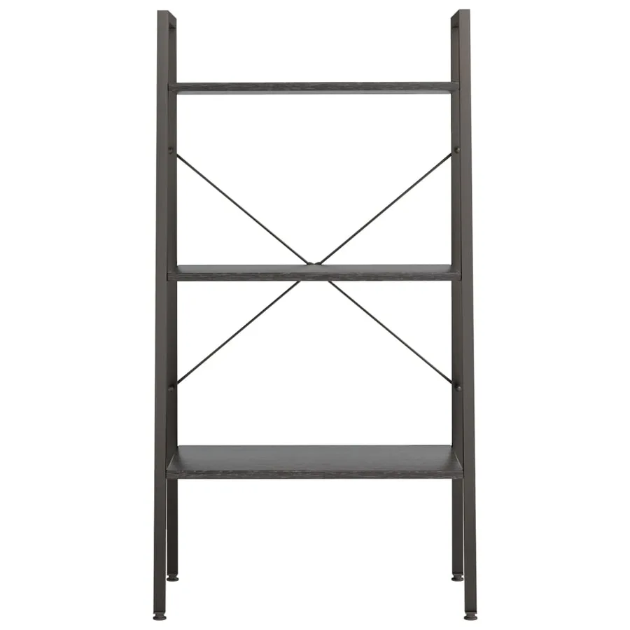 Étagère sur pied 3 niveaux Noir 56x35x108 cm - 3