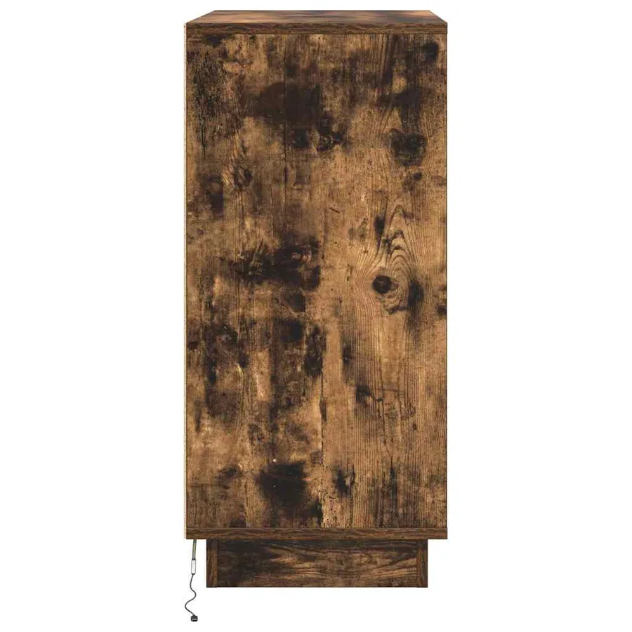 Buffet LED pour Chêne fumé 71 x 34,5 x 75 cm Bois d'ingénierie - 10