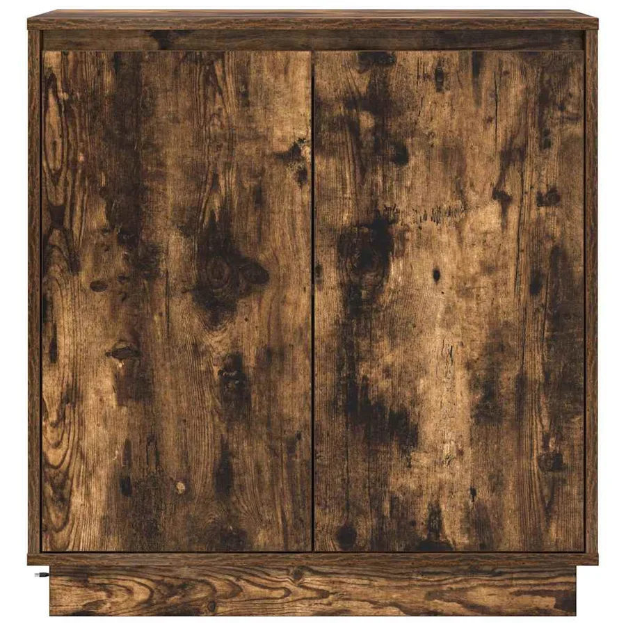 Buffet LED pour Chêne fumé 71 x 34,5 x 75 cm Bois d'ingénierie - 9