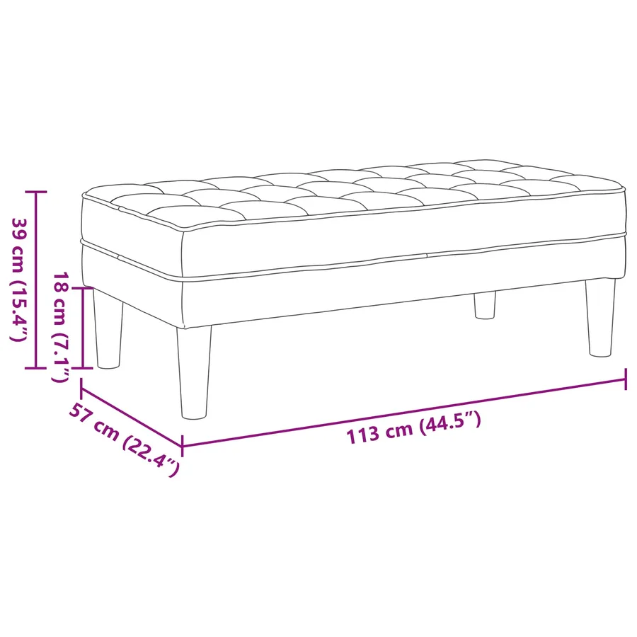 Ensemble de Canapés avec coussin 2 pcs Noir Polyester - 13