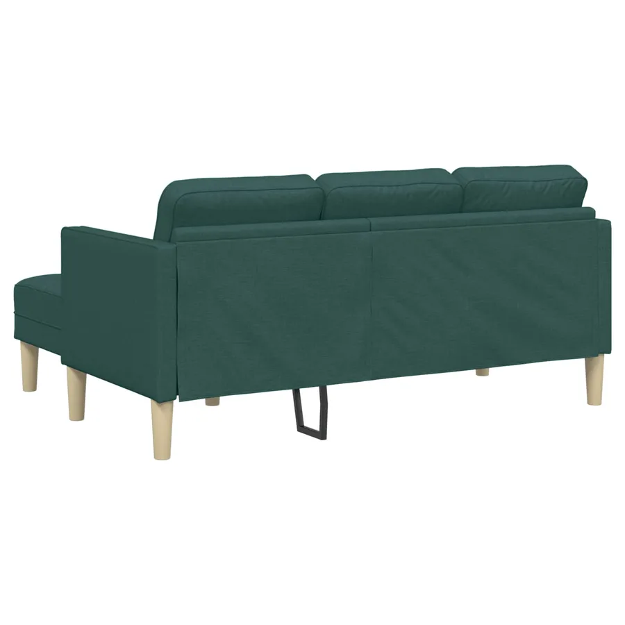 Ensemble de Canapés avec coussin 2 pcs Vert foncé Polyester - 10